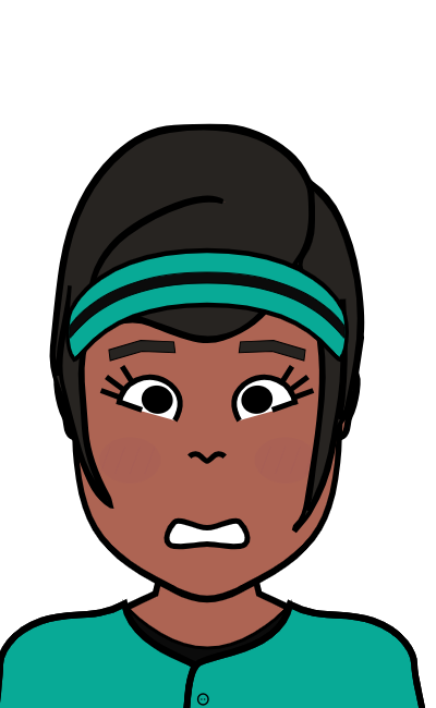 scared ebonyi girl with head band