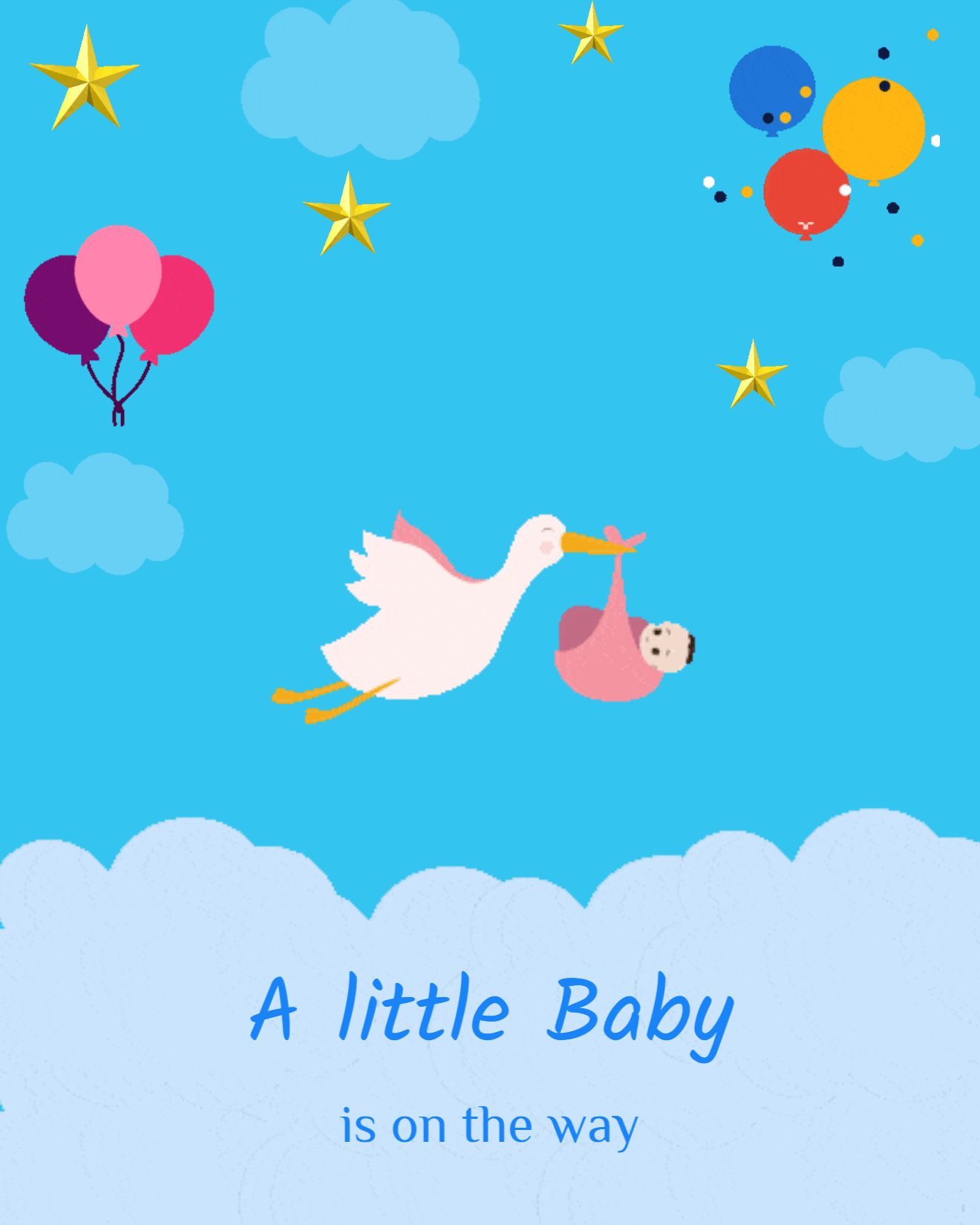 a little baby is on the way