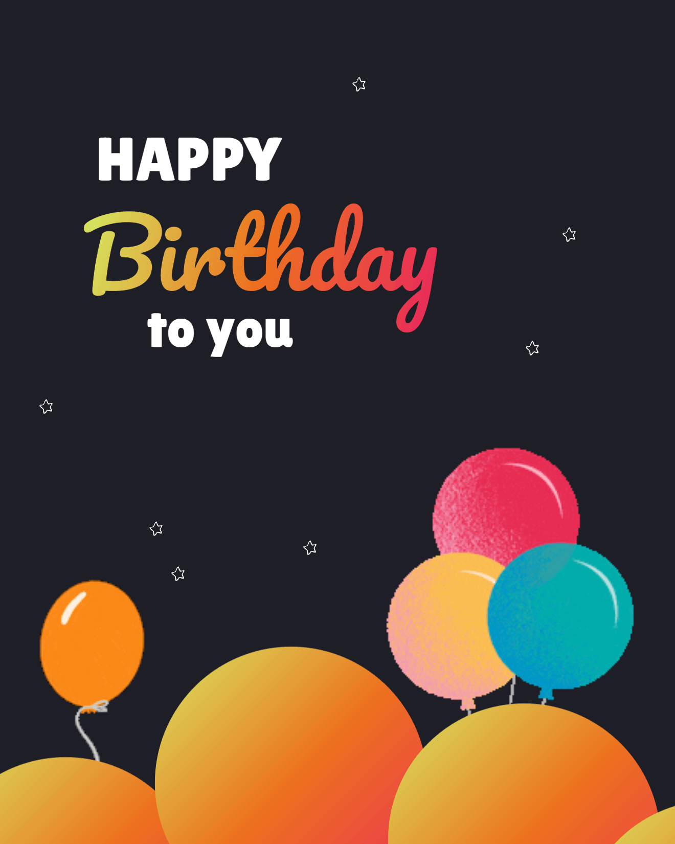 colorful balloons birthday