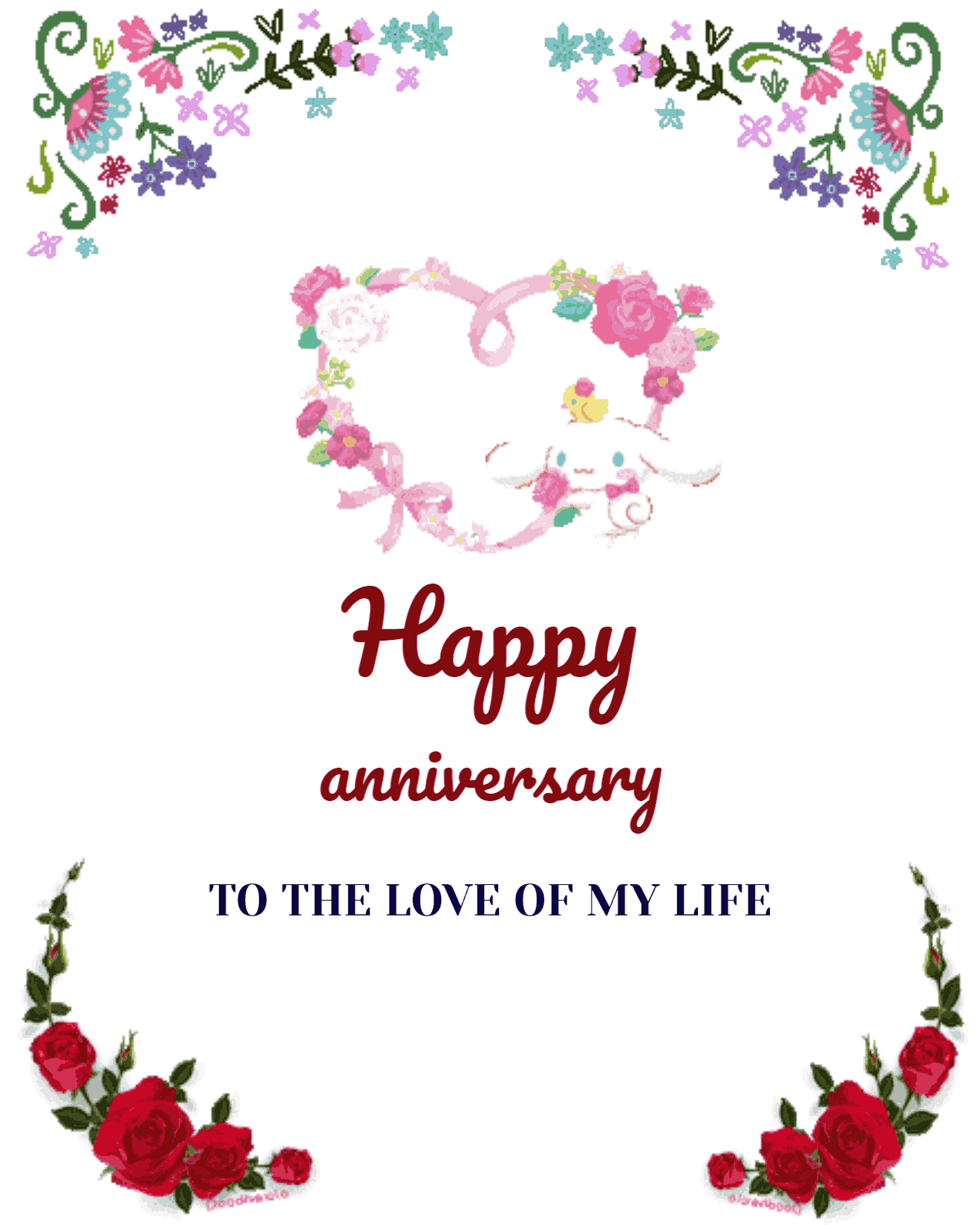 floral heart for my love